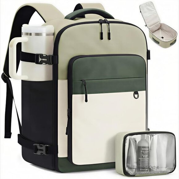 25L Waterproof Travel Backpack with Laptop Sleeve, Daypack for Hiking &